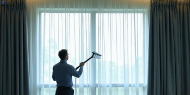 Commercial curtain stain removal service highland-park hotels offices restaurants